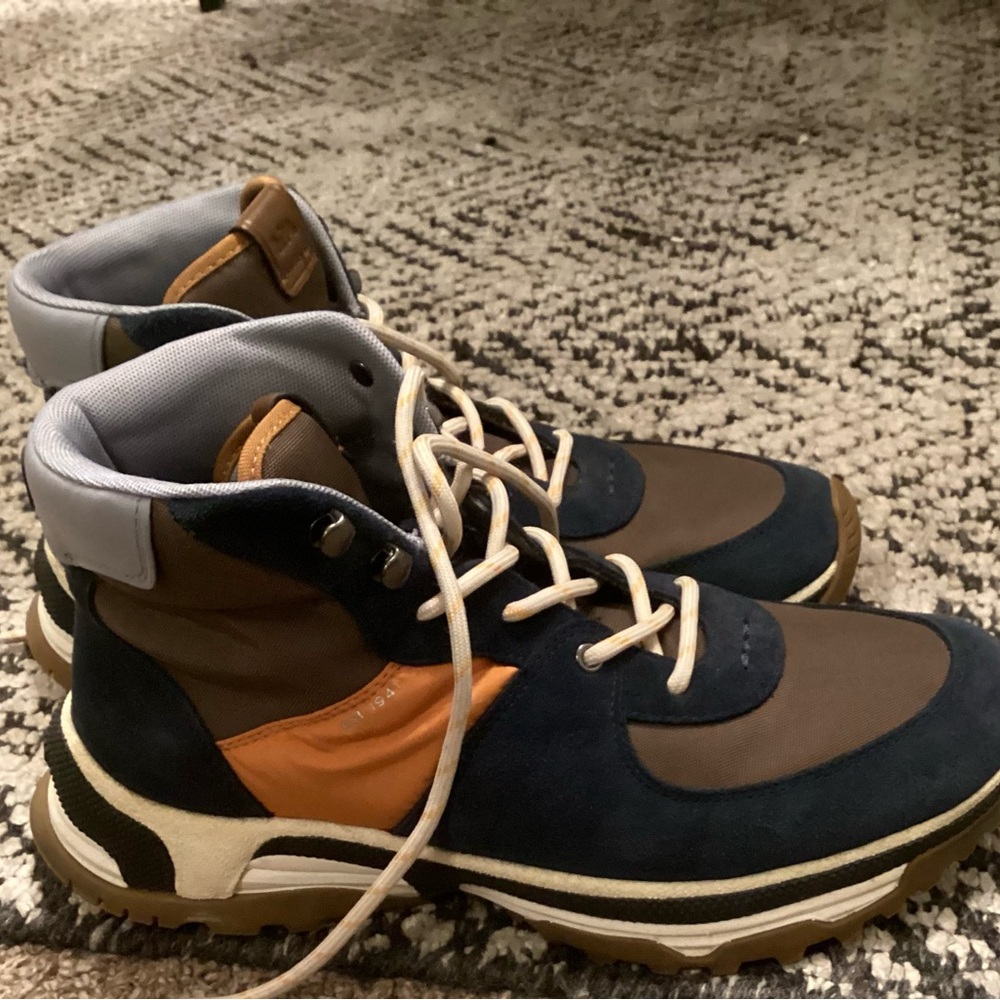 Coach Men's Sneaker-boot in Blue, Orange, and Brown - Picture 2 of 9